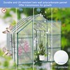 CAVINAS 6*10ft Polycarbonate Greenhouse with UV Protection Walk-in Storage Shed with Adjustable Vent Window and Lockable Hinged Door - 3 of 4
