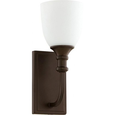 Quorum Lighting Richmond Glass Oiled Bronze Wall Sconce