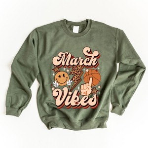 Simply Sage Market March Vibes Basketball Cheetah Sweatshirt - 1 of 4