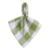Design Imports  Buffalo Check Cotton  Napkin Set 6 Piece, Antique Green, 20X20" - 3 of 4