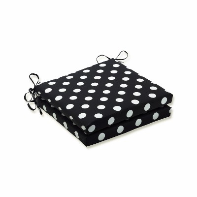 Polka Dot 2pc Outdoor Chair Cushions - Pillow Perfect