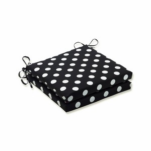Polka Dot 2pc Outdoor Chair Cushions - Pillow Perfect - 1 of 4