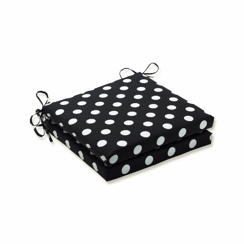 Polka Dot 2pc Outdoor Chair Cushions - Pillow Perfect, 1 of 6