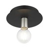 Livex Lighting Hillview 1 - Light Flush Mount in  Black - 4 of 4