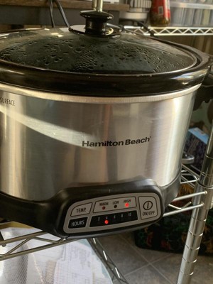 Hamilton Beach Commercial 33443 4 Qt Programmable Slow Cooker w/  Dishwasher-Safe Crock & Lid Silver