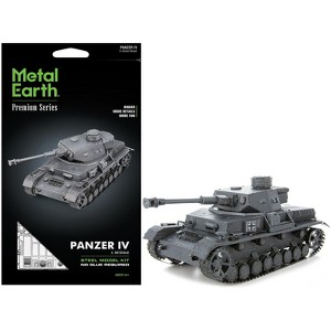 Model Kit German Panzer IV Tank (Challenging Difficulty) Steel Model by Metal Earth - 1 of 4
