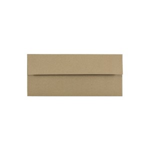 JAM Paper #10 Business Envelope 4 1/8" x 9 1/2" Brown Kraft 25/Pack (6314842) - 1 of 3