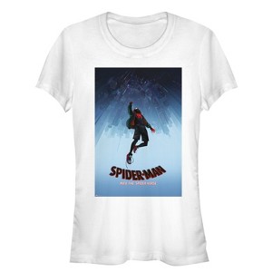 Juniors Womens Marvel Spider-Man: Into the Spider-Verse Fall T-Shirt - 1 of 3