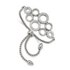Chisel Stainless Steel Polished with Preciosa Crystal Circles Adjustable Bracelet - 2 of 3