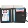 FATMOON Bifold Wallets -RFID Blocking Wallets for Men & Women PU Leather Bifold Credit Card Holder with 2 Zipper Coin Pockets,for Everyday Use - 2 of 4