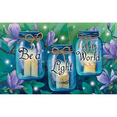 Briarwood Lane Doormat 30x18 Indoor Outdoor Be a Light To the World Spring For Spring Doormat