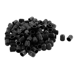 Unique Bargains Plastic Tire Valve Stem Caps Black 13mm x 10mm 100Pcs Auto Car Motorcycle Truck - 1 of 4