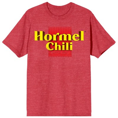 Hormel Chili Vintage Logo Crew Neck Short Sleeve Red Heather Women's T-shirt