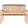 Garden Bench Teak Teak wood Medium Stackable Garden Bench - 3 of 4