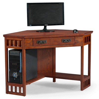 Mission Corner Desk Oak - Leick Home