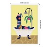 Kate & Laurel All Things Decor 23"x33" Sylvie Modern Yellow Llama in Bathtub Framed Canvas by Rachel Lee White - 2 of 4