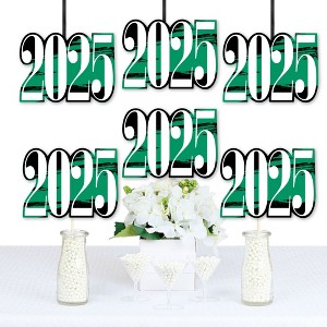 Big Dot of Happiness 2025 Green Graduation Decorations - DIY Party Essentials - Set of 20 - 1 of 4
