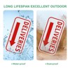 Unique Bargains Rust Free Aluminum Waterproof Anti-Corrosion Yard Deliveries Sign 2 Pcs - 4 of 4