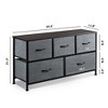 Fabric Dresser for Bedroom, Wide 5-Drawer Chest of Drawers with Storage Organizer Unit - 4 of 4