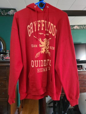 Men s Harry Potter Gryffindor Quidditch Gold Team Seeker Pull Over Hoodie Target