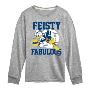 Boys' - Disney - Donald Feisty And Fabulous Long Sleeve Graphic T-Shirt - 1 of 4