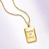 Ross-Simons Italian 18kt Gold Over Sterling "Made in Italy" Tag Pendant Necklace Size 18 - 3 of 4