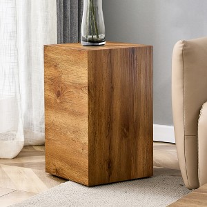 Airsurfer 12x12x20 Inch MDF Coffee Table Perfect Living Room Accent Fashion Texture Design Coffee Table Suitable for Various Situations - 1 of 4