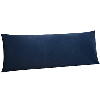 Zippered Velvet Body Pillowcase, Super Soft and Cozy Luxury Fuzzy Flannel Body Pillow Cover - NTBAY