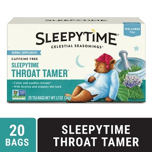 Celestial Seasonings Sleepytime Wellness Throat Tamer Herbal Tea Bags (20 Count) - 1 of 4