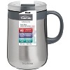 Trudeau 16-ounce Stainless Steel Vacuum Desk Mug, Silver - 2 of 2