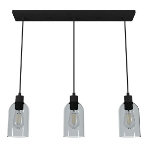Hunter Fans 4.5" Lochemeade Ceiling Light Natural Iron Finish - 3 Bulb Pendant for Modern Spaces - 1 of 1