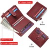 FATMOON Slim Wallet for Women -  RFID Blocking Fashion Minimalist Bifold with Zipper Coin Purse | Fits Travel | Lightweight PU Leather - 2 of 4