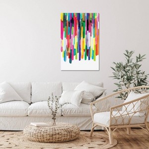 iCanvas Colorful Stripes IV by Mareike Bohmer Canvas Print Wall Art - 1 of 3