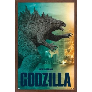 Trends International Godzilla vs. Kong - Godzilla Framed Wall Poster Prints - 1 of 4