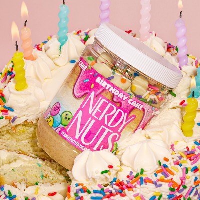 Nerdy Nuts Birthday Cake Peanut Butter Treat - 12oz