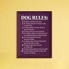 Slickblue Rustic Dog Lover Wall Decor – 10 Funny Dog Rules Sign – Pet Humor Wooden Accent – 9x12 inches, Color Options - 2 of 3