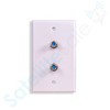 SatelliteSale Coaxial Wall Plate Female to Female F-Type RG-6 2.4GHz Universal Connector White With Screws and a Wall Bracket Included - 2 of 4