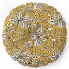 Heather Dutton Gracelyn Yellow Round Floor Pillow - Deny Desings - 2 of 4