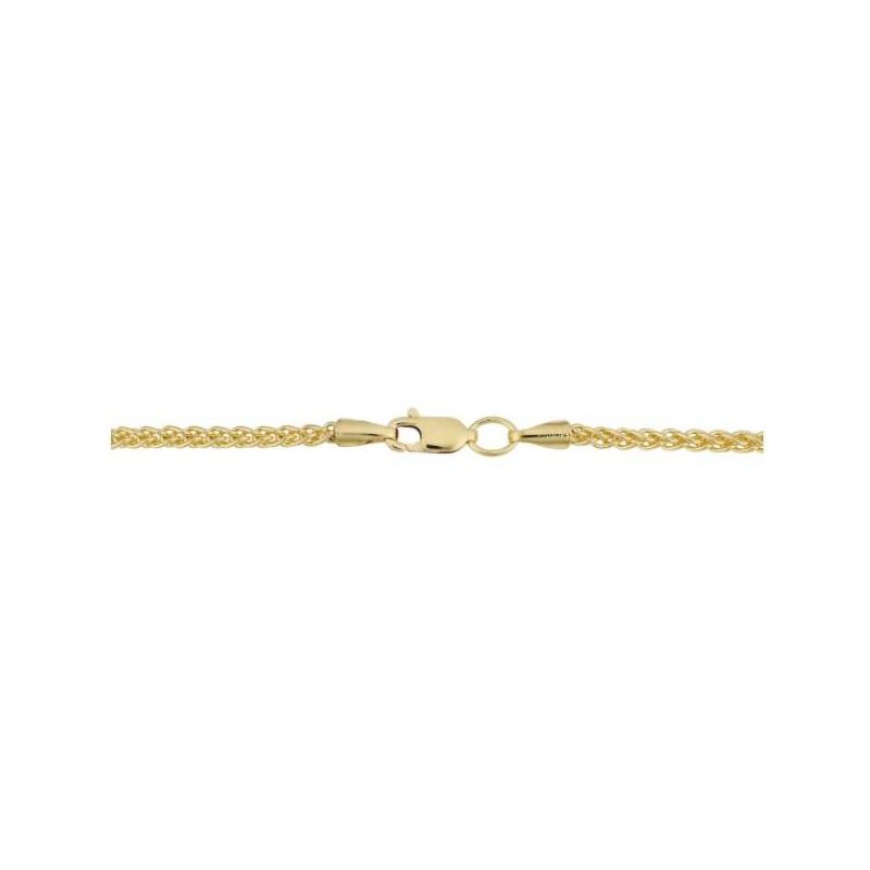 Pompeii3 14k Yellow Gold Filled 2.5mm Round Wheat Chain Necklace, 2 of 5