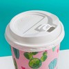 Blue Panda 48-Pack Cactus Insulated Disposable Coffee Cups with Lids, 16oz Paper Hot Cup to for Baby Shower, Birthday, Bridal Party - 4 of 4