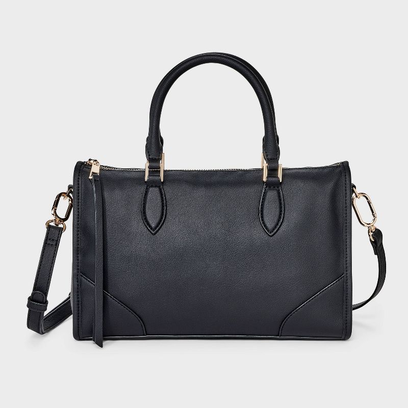 Satchel Crossbody Bag - A New Day™ Black