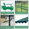 Mini Walk-in Greenhouse, 2 Tier, 8 Shelves, 56"Wx56"Dx76"H, Walk-in Plant Gardening Greenhouse, Grow Plant Herbs Flowers Hot House - 4 of 4