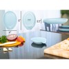 Nat & Jules Ice Blue 6 x 4 Glossy Ceramic Oval Countertop Spoon Rest - 2 of 4