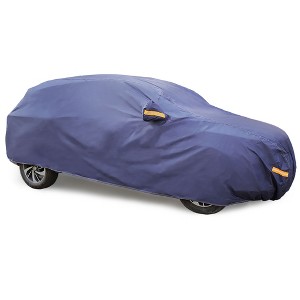 Unique Bargains Car Cover Waterproof Breathable Outdoor Sun UV Heat Rain Resistant - 1 of 4