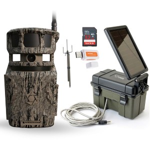 Stealth Cam Revolver 40MP Pro 360 Degree Cellular Trail Camera with Solar Power Pack Mount Stick 32GB Memory Cards and Card Reader - 1 of 4