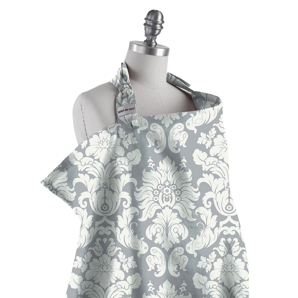 Bebe au Lait Nursing Cover - Premium Cotton - Chateau Silver