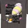 Men's - Dr. Seuss - Don't Worry Go Along Short Sleeve Graphic T-Shirt - 2 of 4