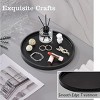 Hub Styler Matte Black Resin Round Tray - 4 of 4