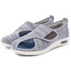 Women's Easy On/Off Velcro Walking Shoes Breathable Extra Wide Widths Adjustable Velcro Diabetic Shoes - 2 of 4