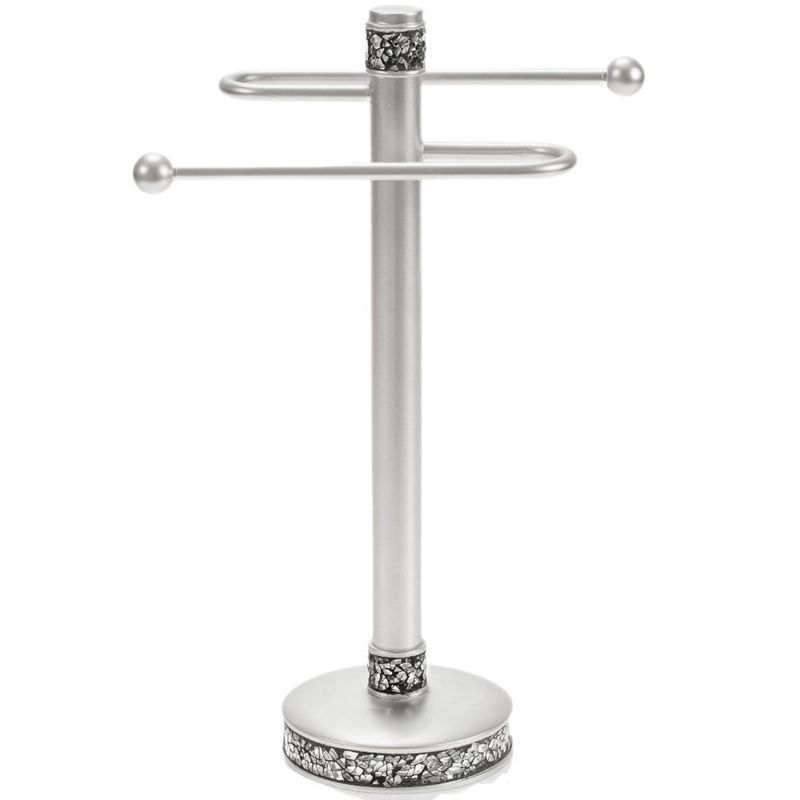 Creative Scents Brushed Nickel Towel Stand, 1 of 6